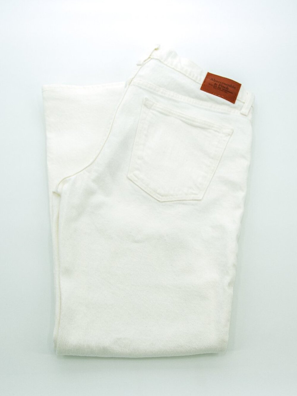 Abercrombie & Fitch Vintage Stretch Straight Jeans | White | Men's 32W